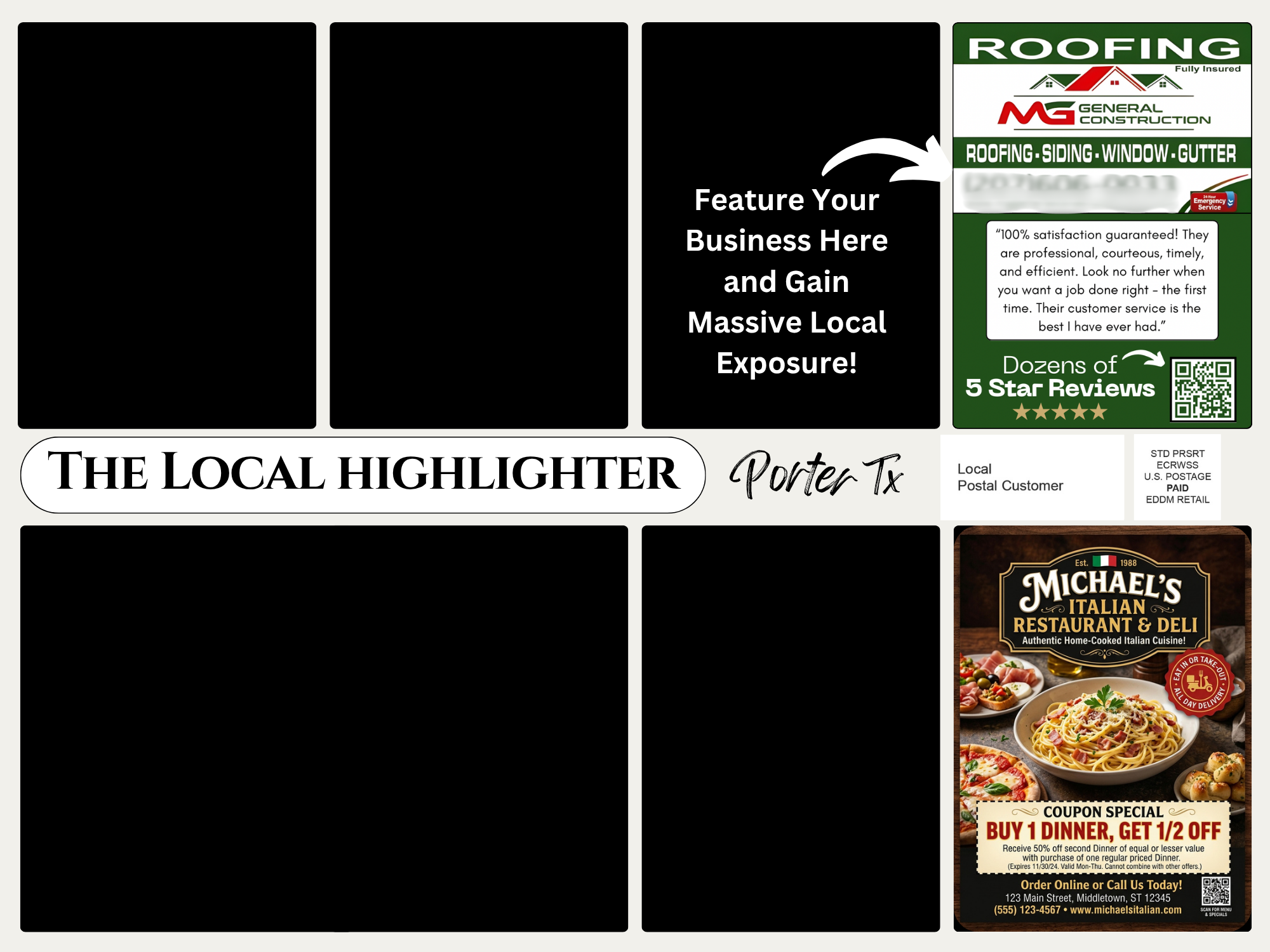 Local Highlighter postcard New Caney TX 77357